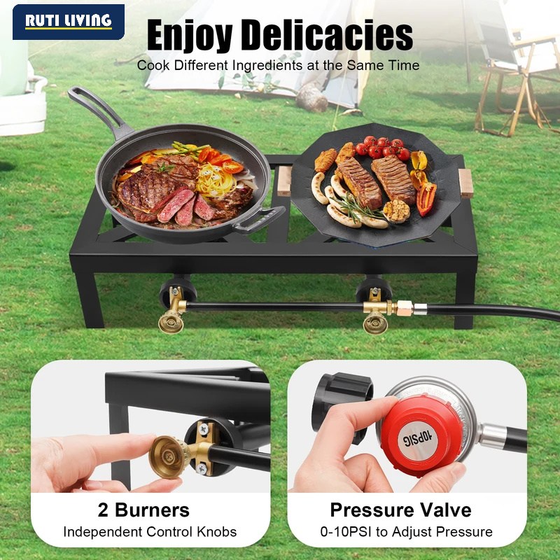 Estufa de Gas Portátil de 1/2  - Home Cooking Gas reseña y precio